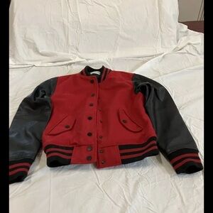 Deadwood Varsity Diana Wool Leather Bomber Jacket Size 34
Excellent Condition
